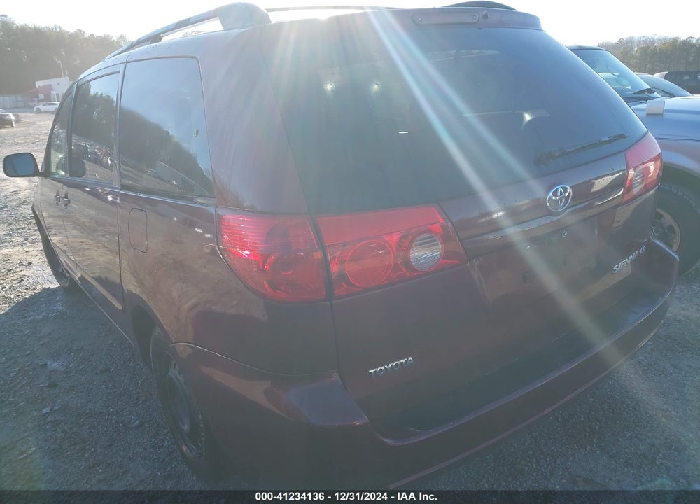 2008 TOYOTA SIENNA LE VIN: 5TDZK23C48S124395