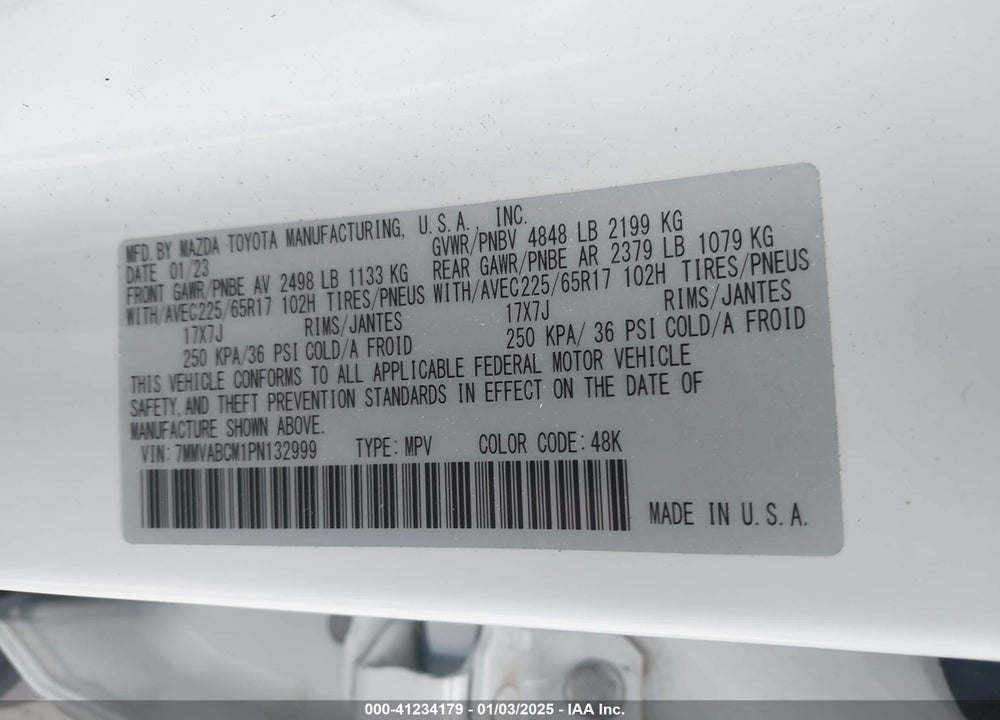 2023 MAZDA CX-50 2.5 S PREFERRED PLUS VIN: 7MMVABCM1PN132999
