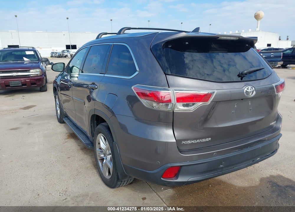 2014 TOYOTA HIGHLANDER LIMITED V6 VIN: 5TDYKRFH0ES028738