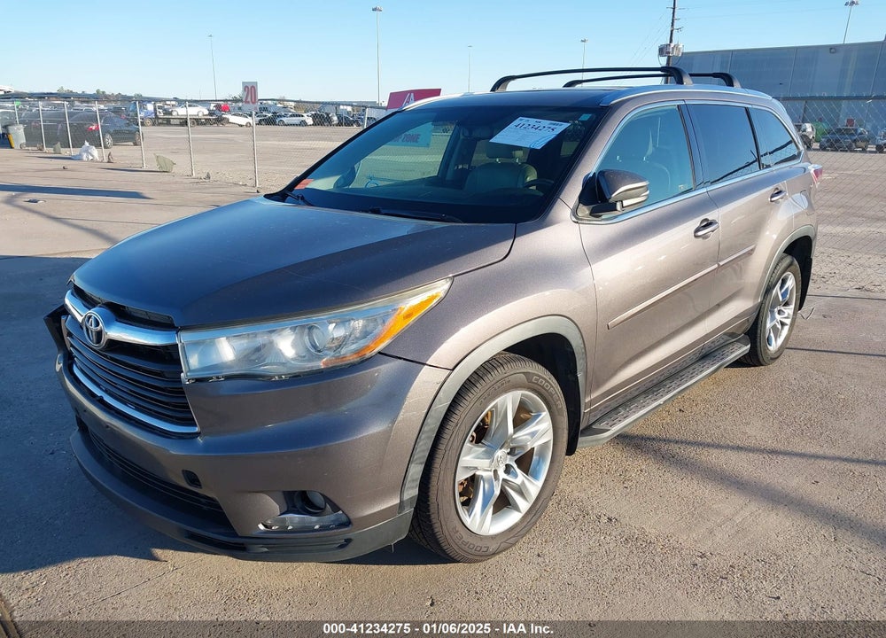 2014 TOYOTA HIGHLANDER LIMITED V6 VIN: 5TDYKRFH0ES028738