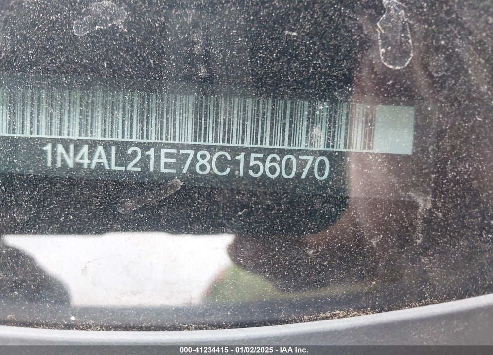 2008 NISSAN ALTIMA VIN: 1N4AL21E78C156070