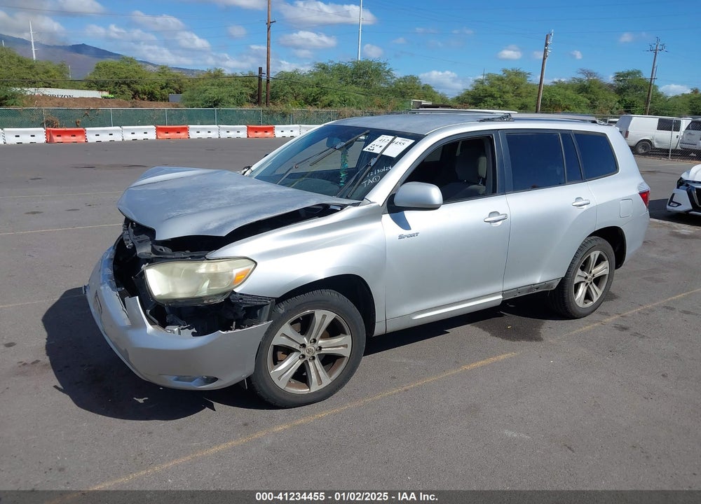 2008 TOYOTA HIGHLANDER SPORT VIN: JTEDS43A782050252