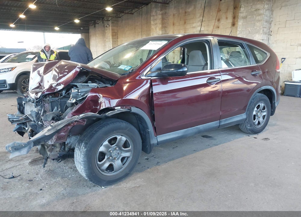 2014 HONDA CR-V LX VIN: 5J6RM3H38EL001392