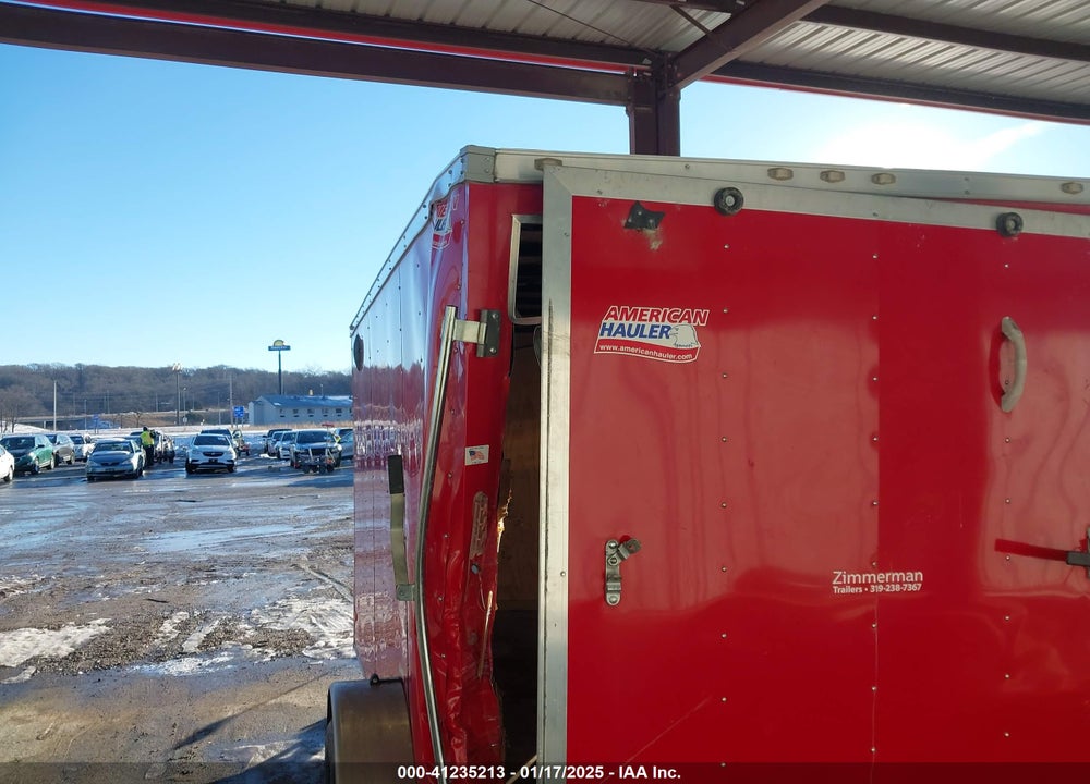 2017 AMERICAN HAULER CARGO TRAILER 6X12 VIN: 593200E13H1060465