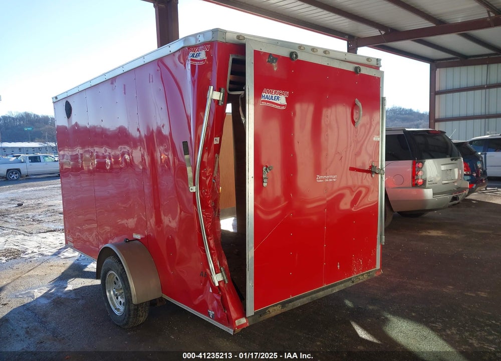 2017 AMERICAN HAULER CARGO TRAILER 6X12 VIN: 593200E13H1060465
