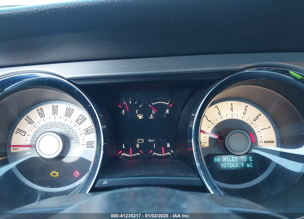 2012 FORD MUSTANG V6 PREMIUM VIN: 1ZVBP8AM2C5258125
