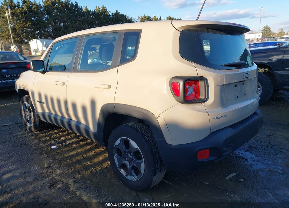 2016 JEEP RENEGADE SPORT VIN: ZACCJBATXGPD39528