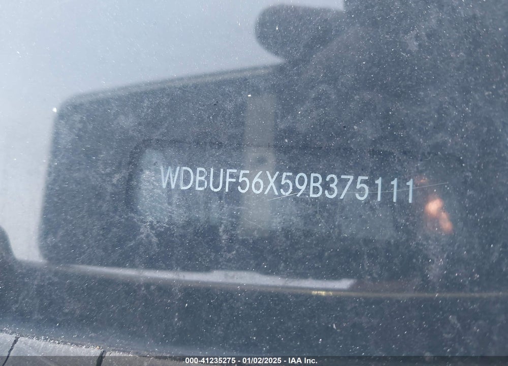 2009 MERCEDES-BENZ E VIN: WDBUF56X59B375111