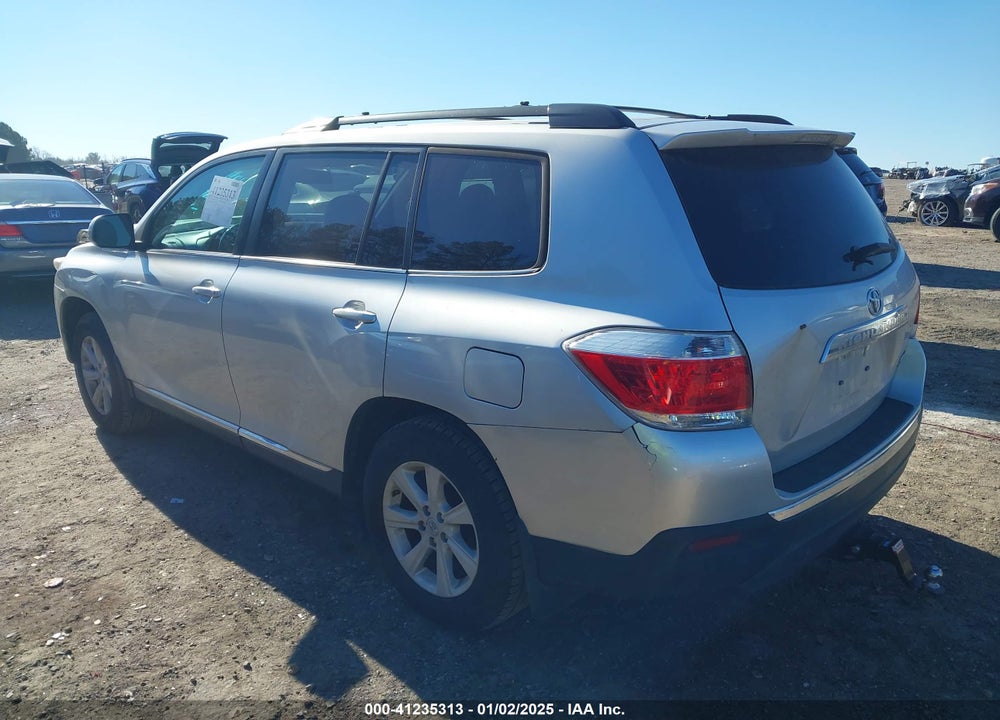 2013 TOYOTA HIGHLANDER VIN: 5TDBK3EH3DS244991
