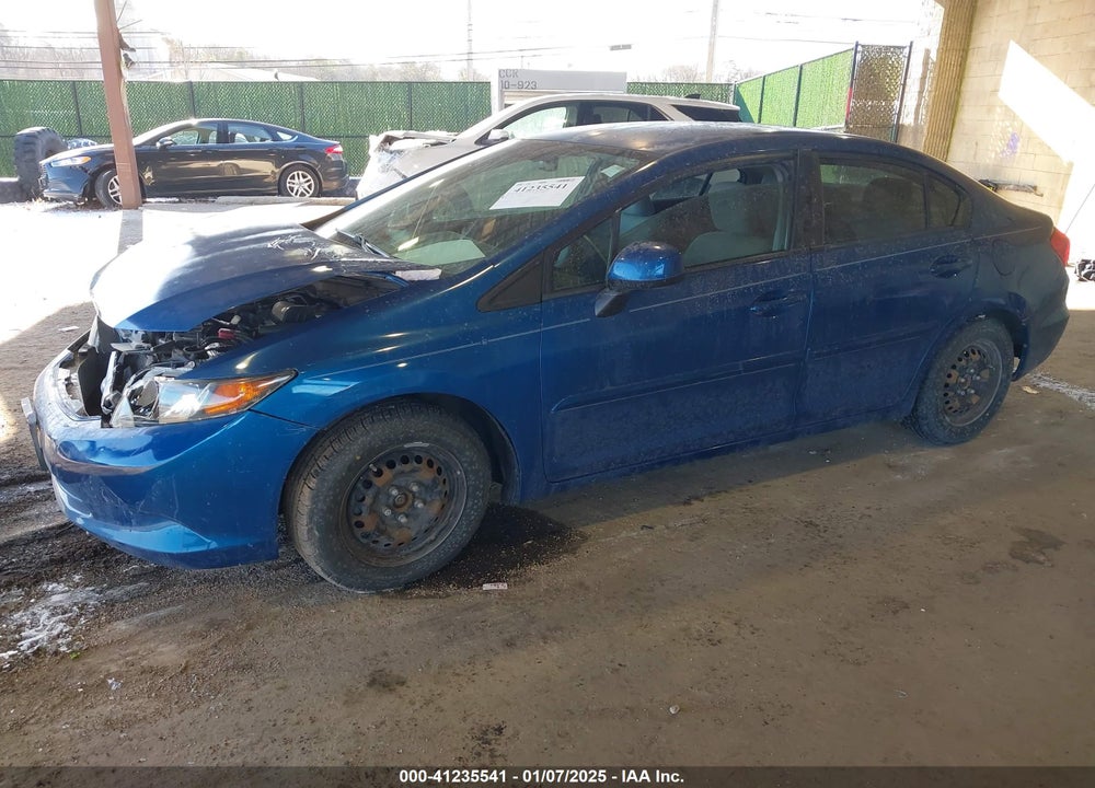 2012 HONDA CIVIC SDN VIN: 2HGFB2F57CH542541