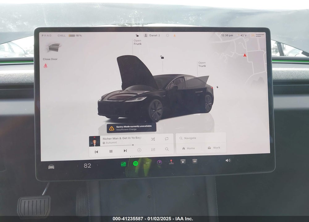 2024 TESLA MODEL 3 LONG RANGE DUAL MOTOR ALL-WHEEL DRIVE/REAR-WHEEL DRIVE VIN: 5YJ3E1EA7RF856514