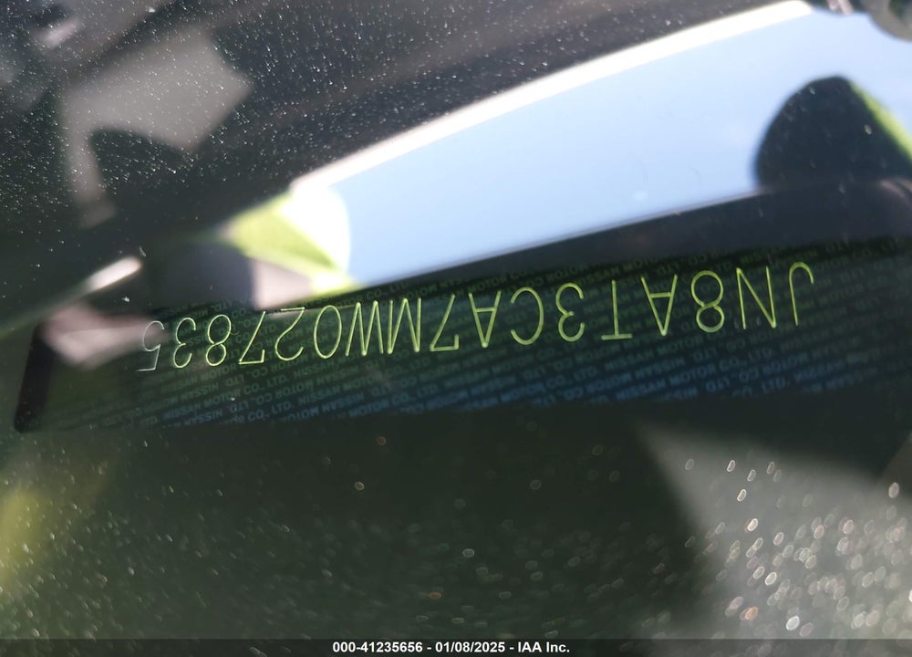 2021 NISSAN ROGUE SL FWD VIN: JN8AT3CA7MW027835