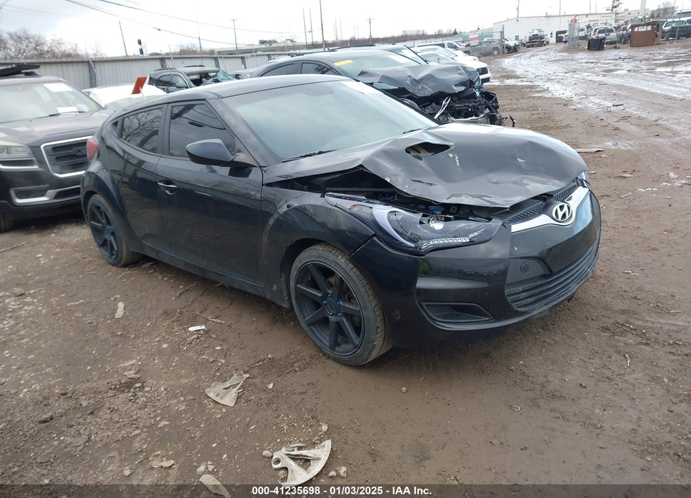 2013 HYUNDAI VELOSTER BASE W/BLACK VIN: KMHTC6AD4DU164905