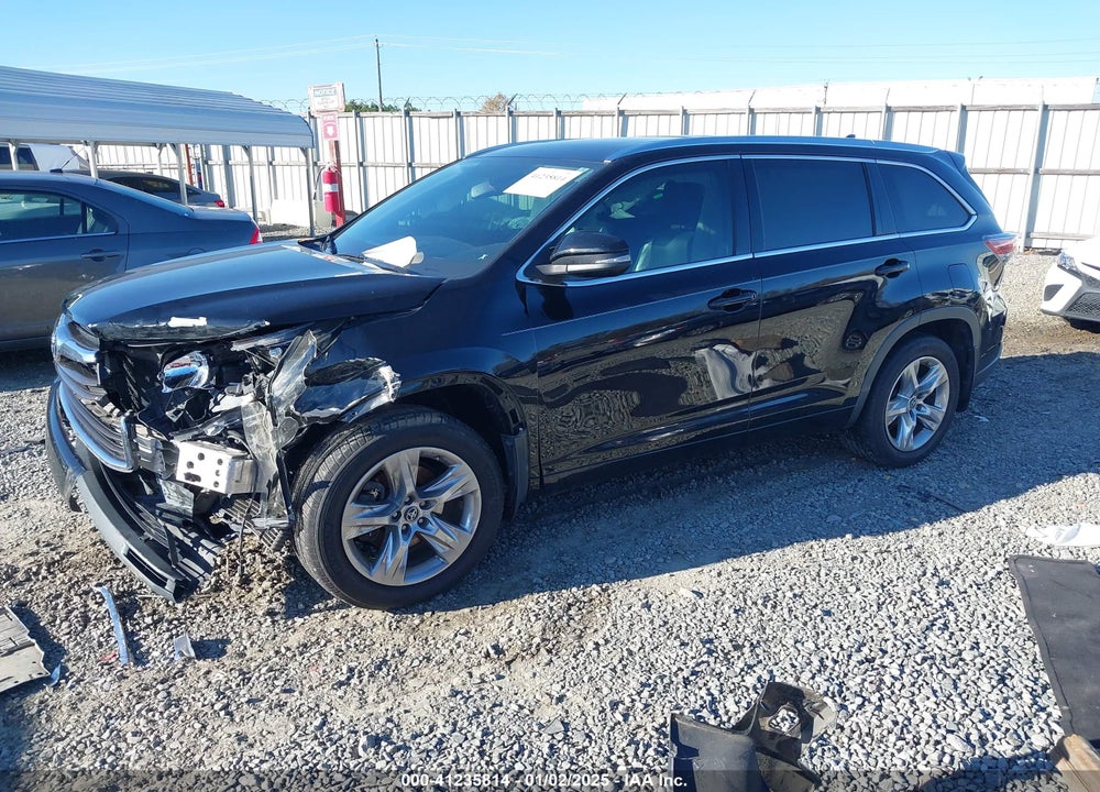 2016 TOYOTA HIGHLANDER LIMITED V6 VIN: 5TDDKRFH5GS292507