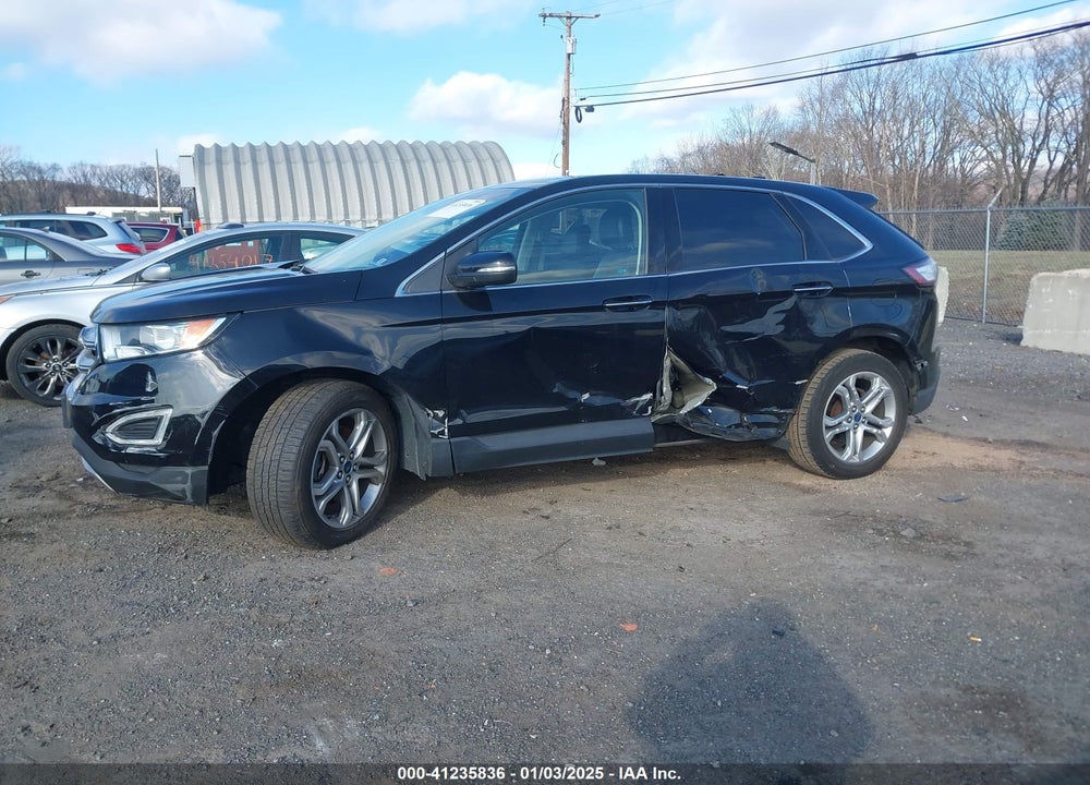 2017 FORD EDGE TITANIUM VIN: 2FMPK4K97HBB90378