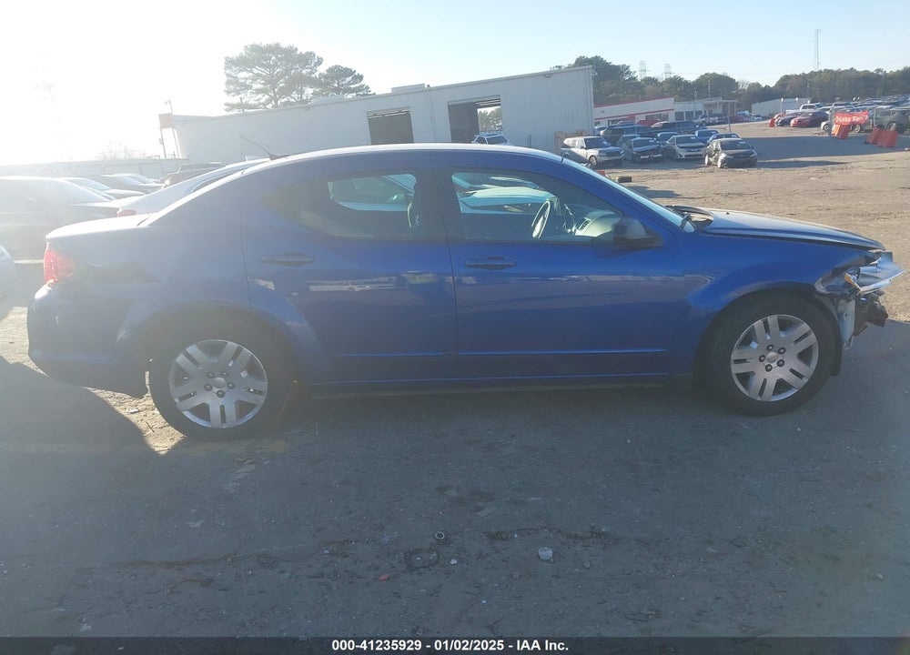 2012 DODGE AVENGER VIN: 1C3CDZAB6CN323406