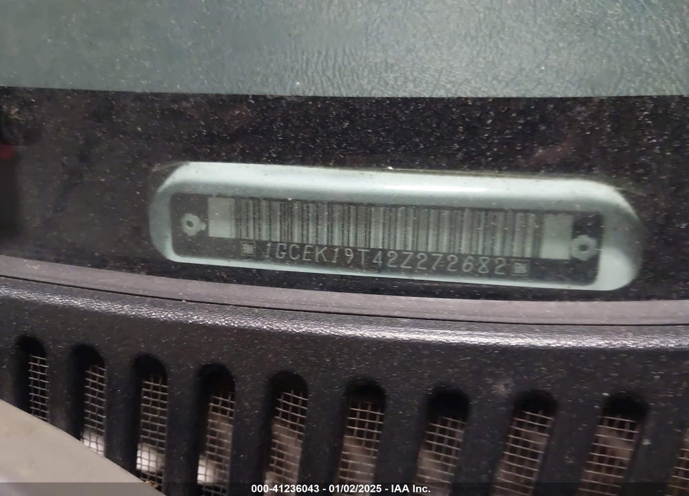 2002 CHEVROLET SILVERADO 1500 LS VIN: 1GCEK19T42Z272682