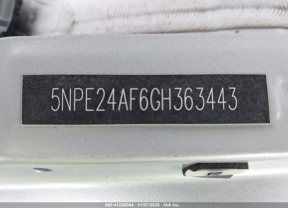 2016 HYUNDAI SONATA SE VIN: 5NPE24AF6GH363443