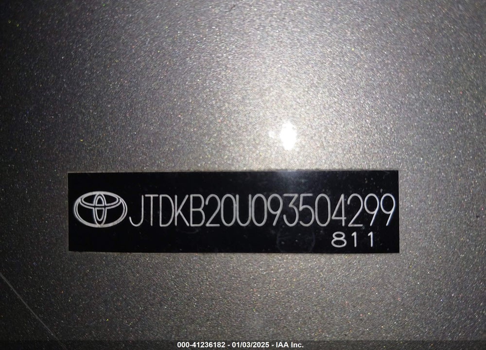 2009 TOYOTA PRIUS VIN: JTDKB20U093504299