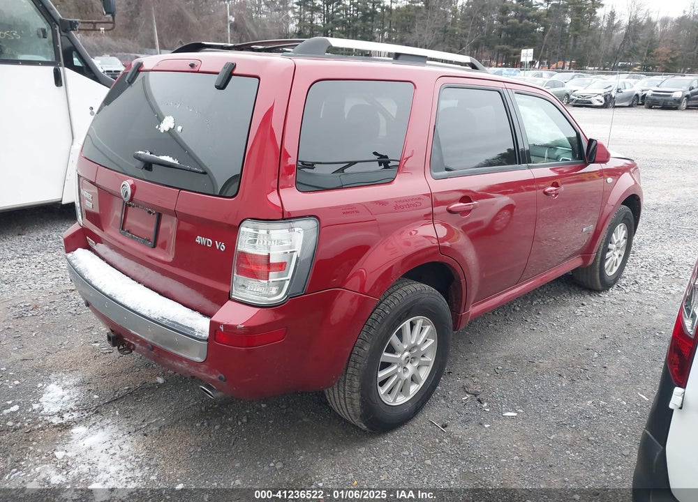 2008 MERCURY MARINER PREMIER VIN: 4M2CU97168KJ46515