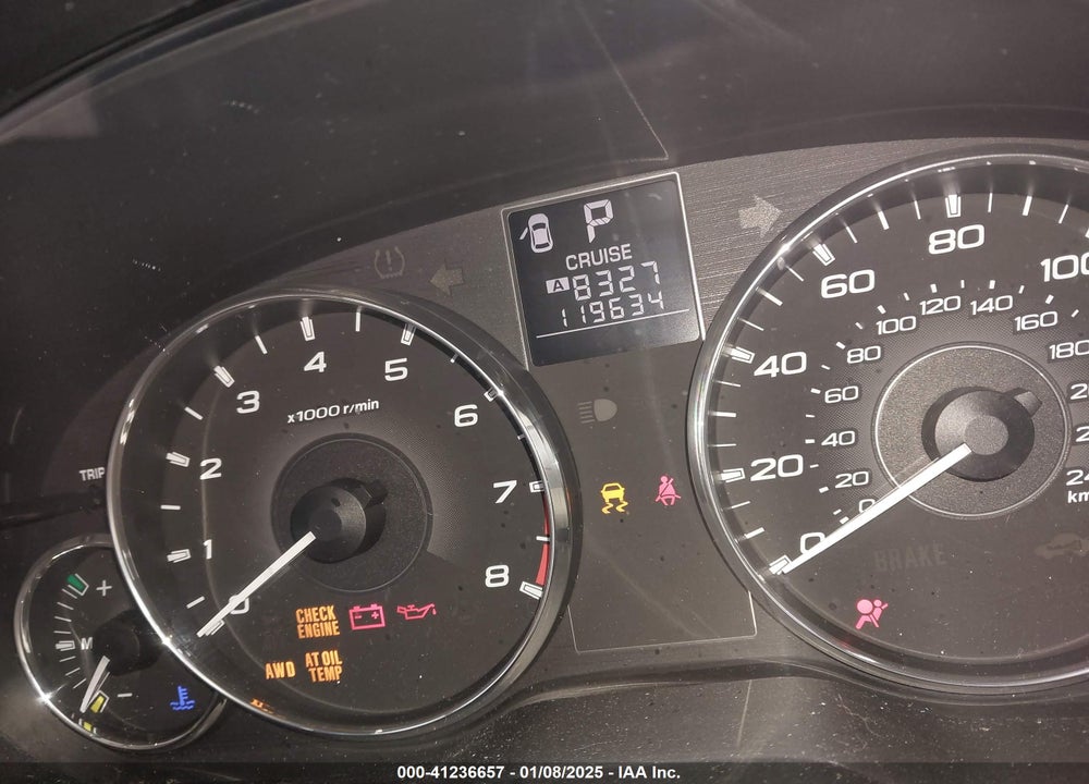 2012 SUBARU OUTBACK VIN: 4S4BRBJC3C3249426