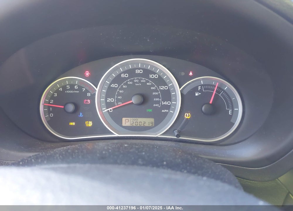 2008 SUBARU IMPREZA 2.5I VIN: JF1GH61648H809825