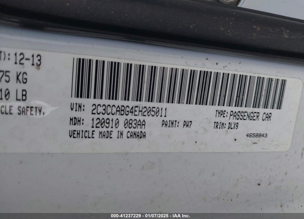 2014 CHRYSLER 300 300S VIN: 2C3CCABG4EH205011