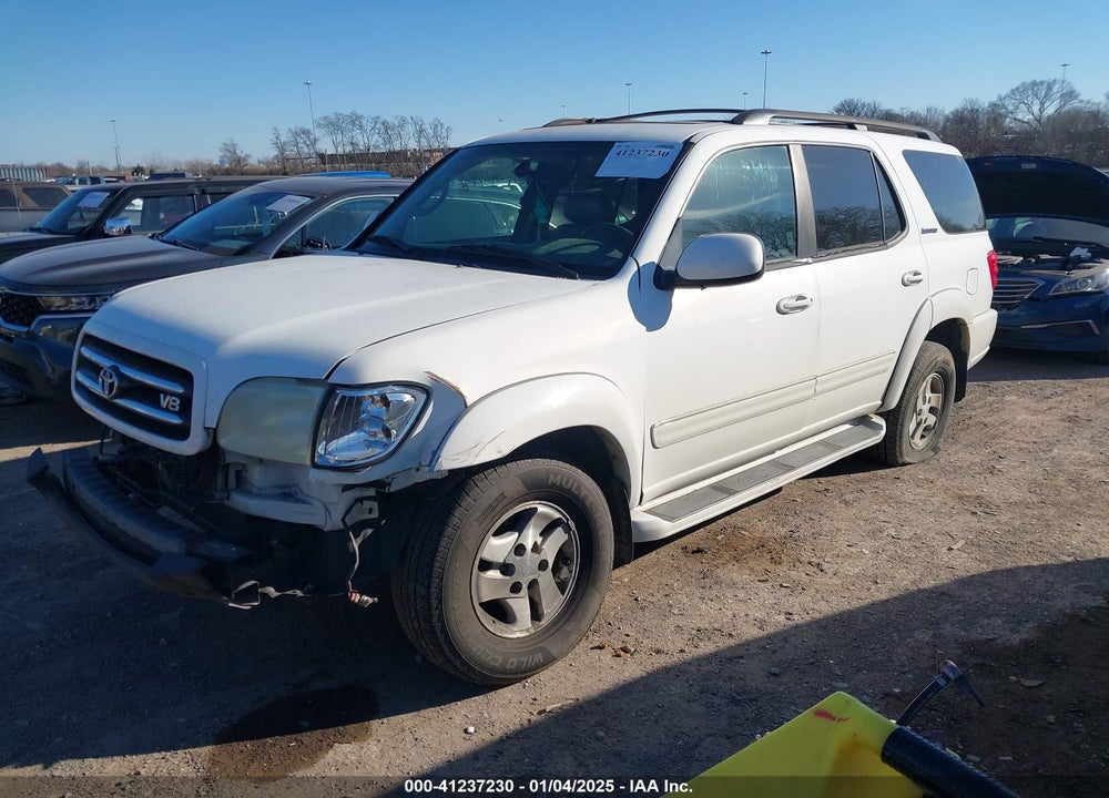 2002 TOYOTA SEQUOIA LIMITED V8 VIN: 5TDZT38A92S074904