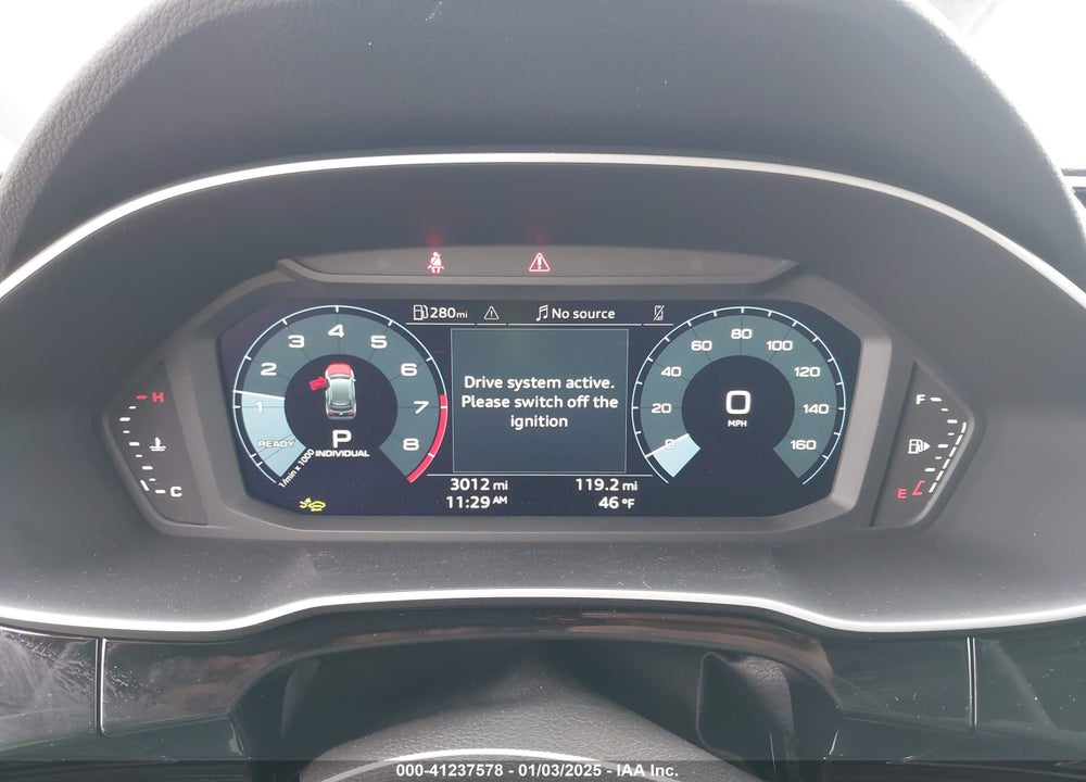 2025 AUDI Q3 PREMIUM 45 TFSI S LINE QUATTRO TIPTRONIC VIN: WA1DECF33S1016237