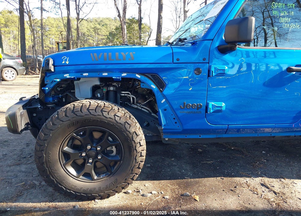 2021 JEEP WRANGLER UNLIMITED WILLYS SPORT 4X4 VIN: 1C4HJXDG1MW722743