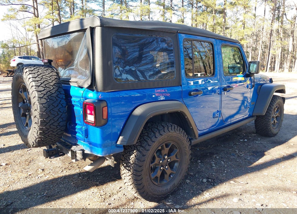 2021 JEEP WRANGLER UNLIMITED WILLYS SPORT 4X4 VIN: 1C4HJXDG1MW722743