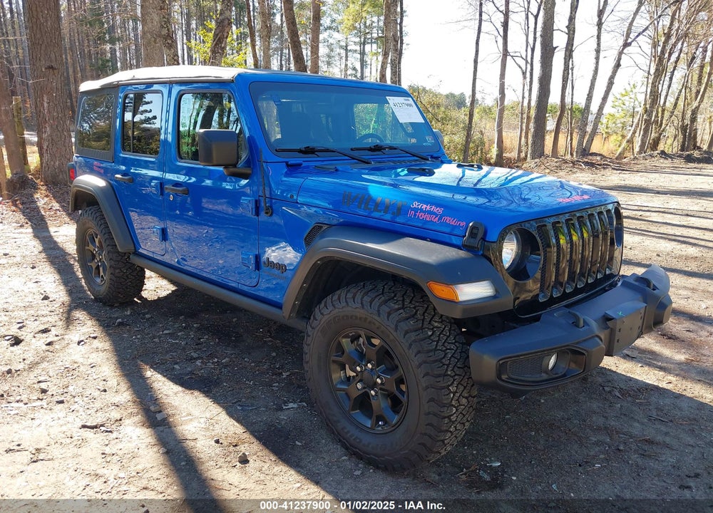 2021 JEEP WRANGLER UNLIMITED WILLYS SPORT 4X4 VIN: 1C4HJXDG1MW722743