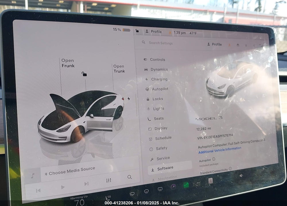 2023 TESLA MODEL 3 REAR-WHEEL DRIVE VIN: 5YJ3E1EA5PF575714