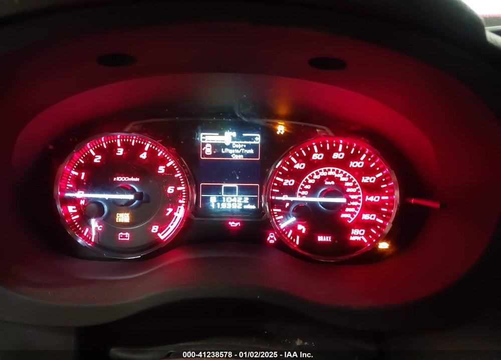 2016 SUBARU WRX VIN: JF1VA1B68G9832126