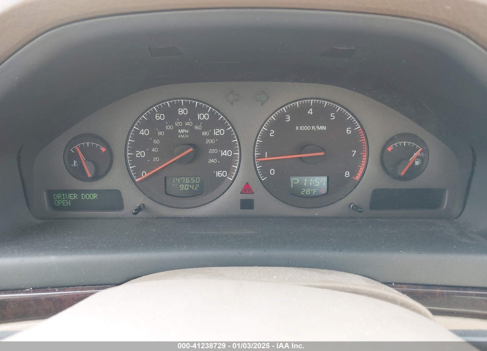 2002 VOLVO S80 EXECUTIVE/T6 VIN: YV1TS91D221279505