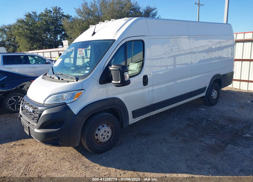 2023 RAM PROMASTER 3500 CARGO VAN HIGH ROOF 159 WB EXT VIN: 3C6MRVJG3PE521089