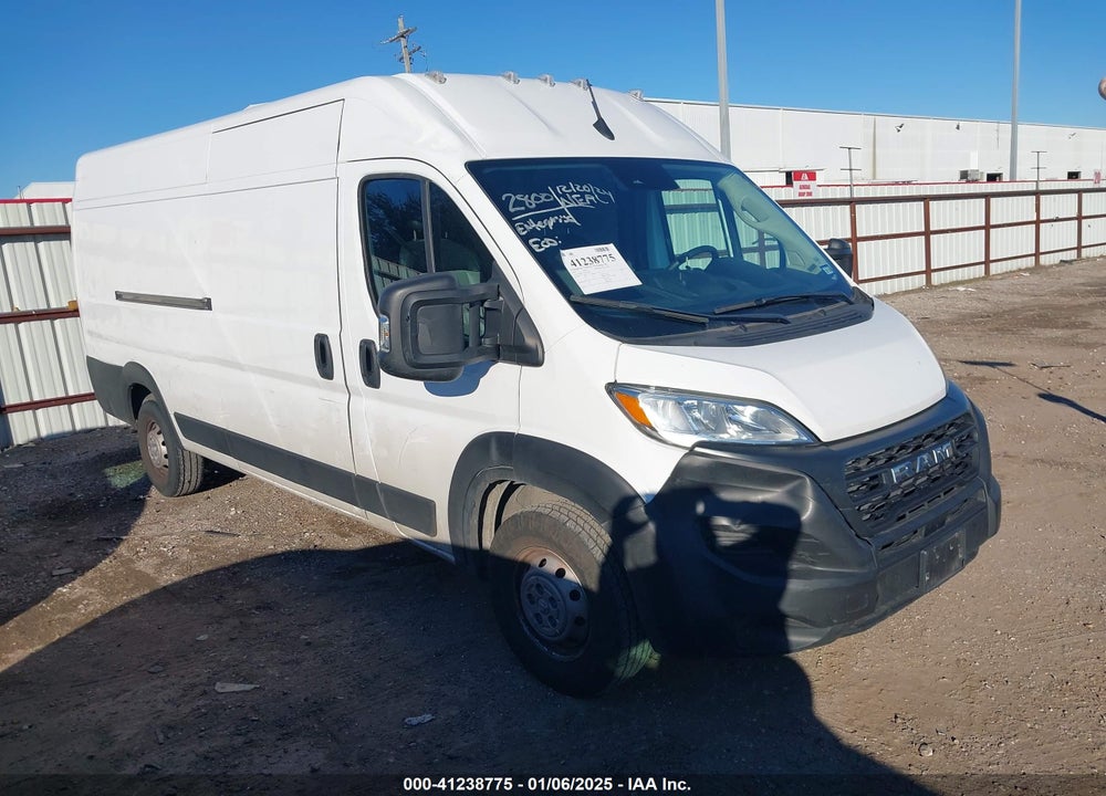 2023 RAM PROMASTER 3500 CARGO VAN HIGH ROOF 159 WB EXT VIN: 3C6MRVJG3PE521089