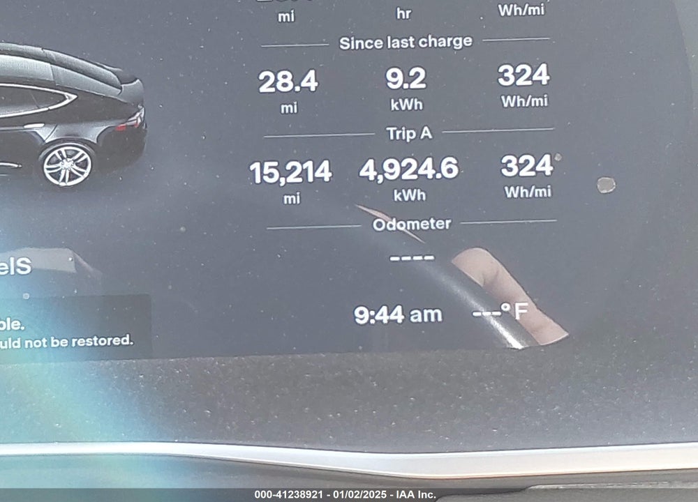 2014 TESLA MODEL S P85 VIN: 5YJSA1H12EFP66782
