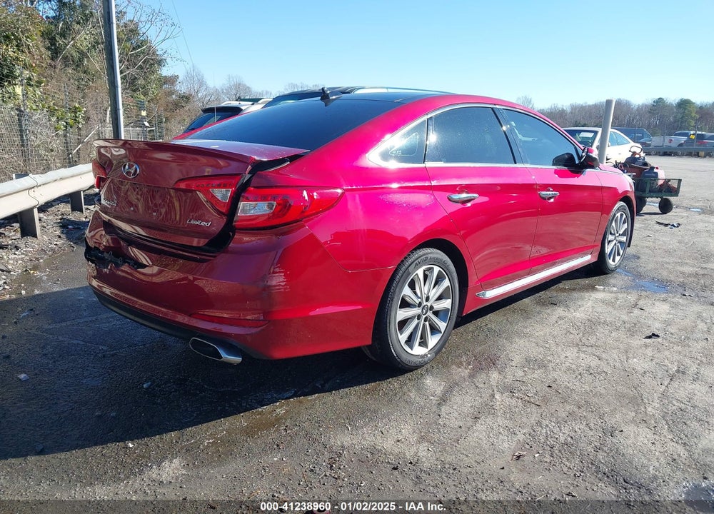 2016 HYUNDAI SONATA LIMITED VIN: 5NPE34AF9GH328313