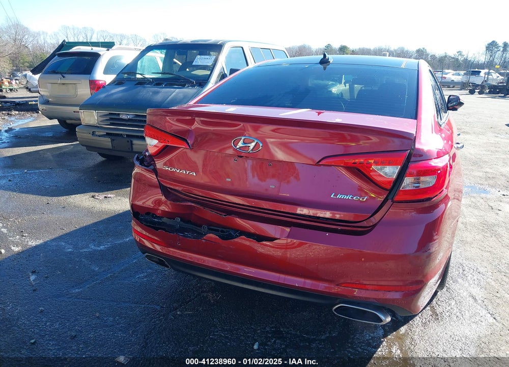 2016 HYUNDAI SONATA LIMITED VIN: 5NPE34AF9GH328313