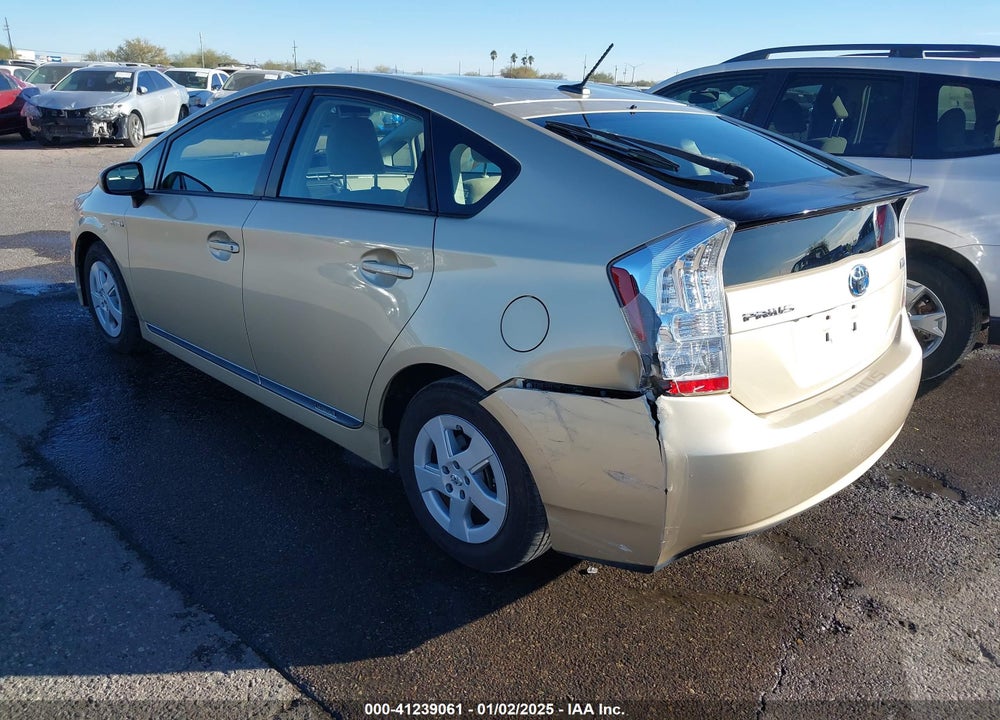 2011 TOYOTA PRIUS THREE VIN: JTDKN3DU9B1417090