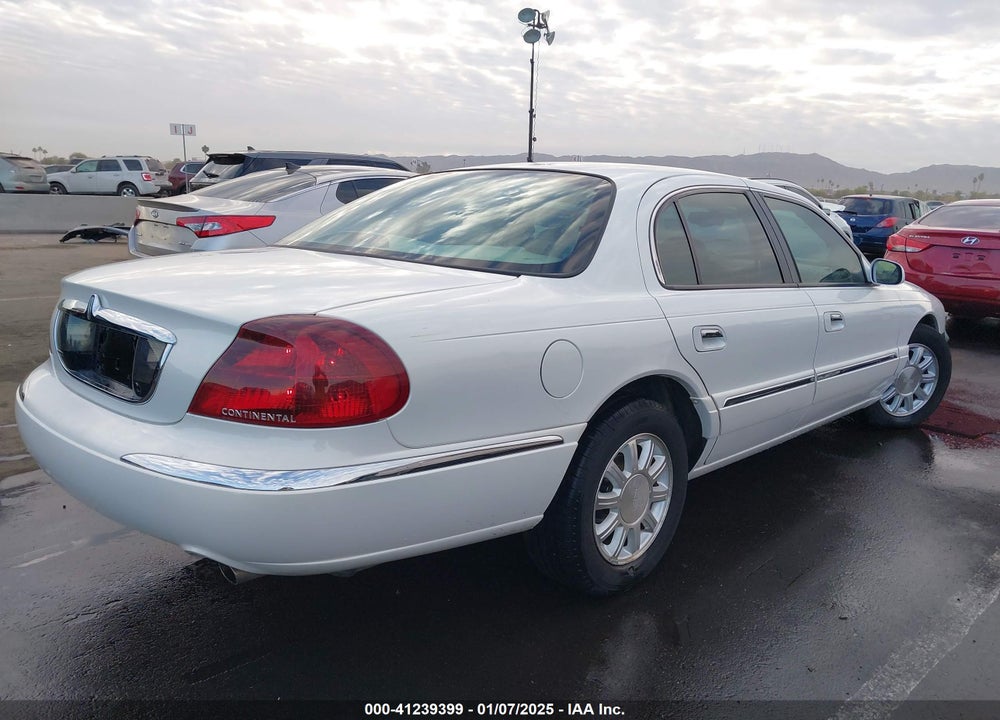 2000 LINCOLN CONTINENTAL VIN: 1LNHM97V3YY780002