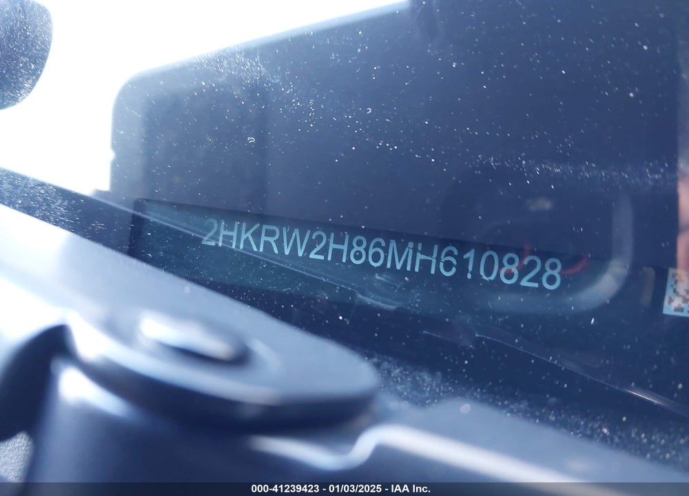 2021 HONDA CR-V AWD EX-L VIN: 2HKRW2H86MH610828