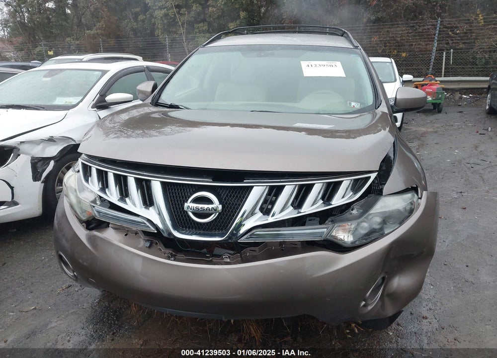 2010 NISSAN MURANO SL VIN: JN8AZ1MW3AW114348