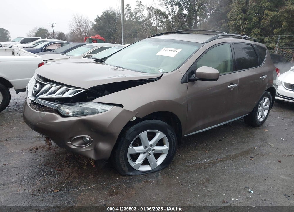 2010 NISSAN MURANO SL VIN: JN8AZ1MW3AW114348