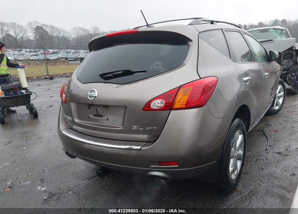 2010 NISSAN MURANO SL VIN: JN8AZ1MW3AW114348