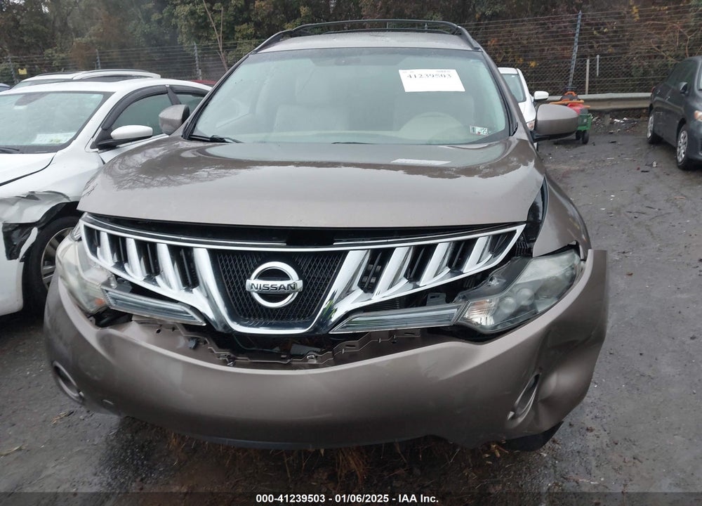 2010 NISSAN MURANO SL VIN: JN8AZ1MW3AW114348