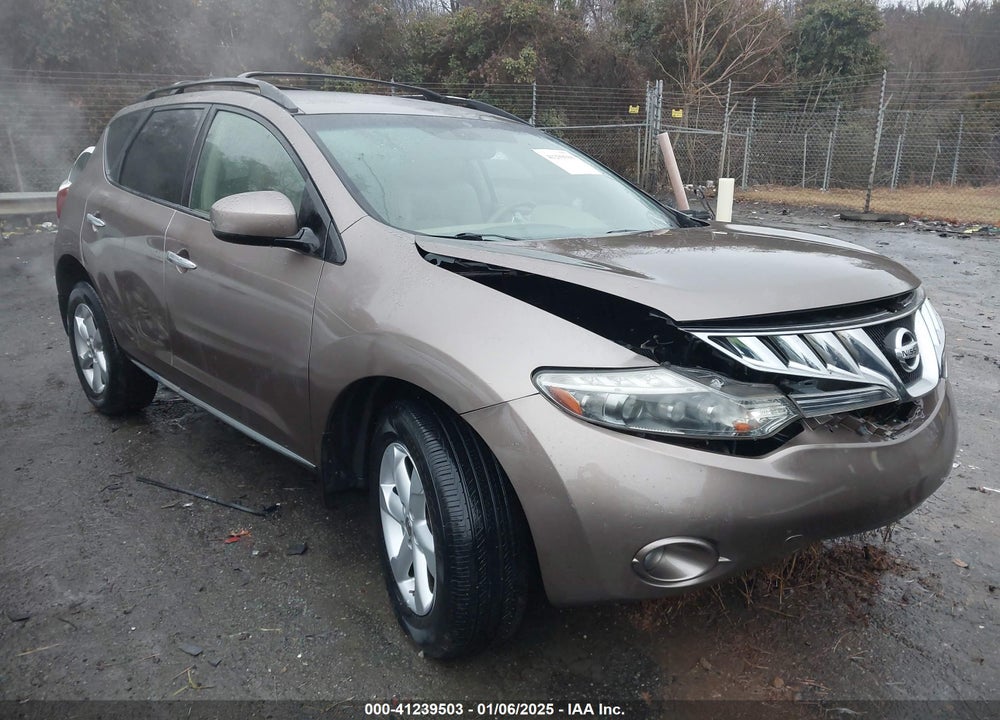 2010 NISSAN MURANO SL VIN: JN8AZ1MW3AW114348