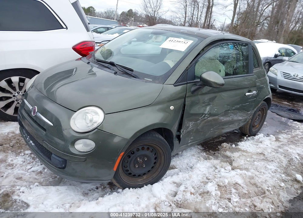 2012 FIAT 500 POP VIN: 3C3CFFAR1CT120686