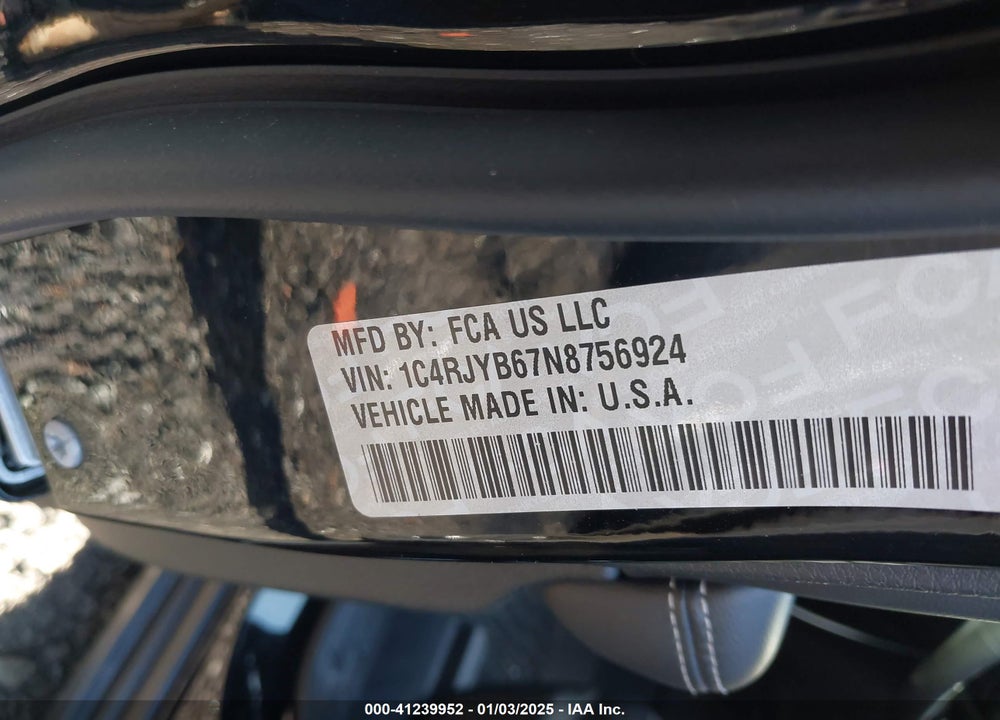 2022 JEEP GRAND CHEROKEE 4XE LIMITED 4X4 VIN: 1C4RJYB67N8756924